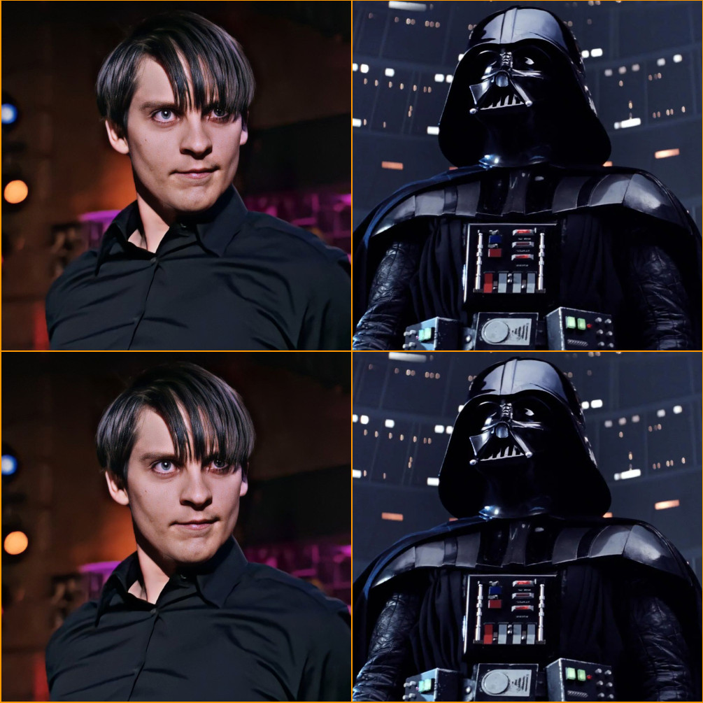 Evil Peter Paker vs Darth Vader Blank Meme Template