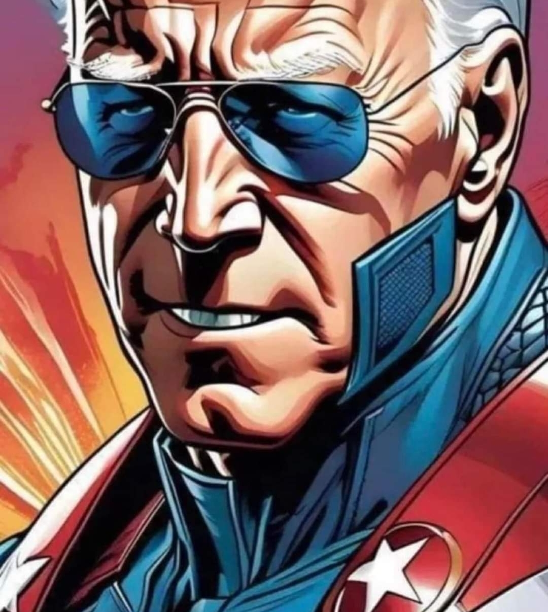 Biden Captain America Blank Meme Template