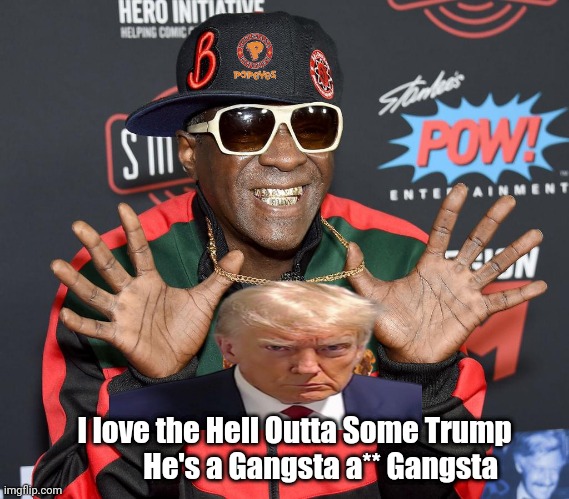 Does He Really ? | I love the Hell Outta Some Trump          He's a Gangsta a** Gangsta | image tagged in yeeeah popeye chicken boyyy,memes,funny memes | made w/ Imgflip meme maker