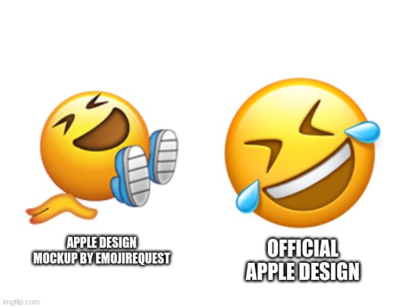 OFFICIAL APPLE DESIGN; APPLE DESIGN MOCKUP BY EMOJIREQUEST | image tagged in emoji,emojis | made w/ Imgflip meme maker