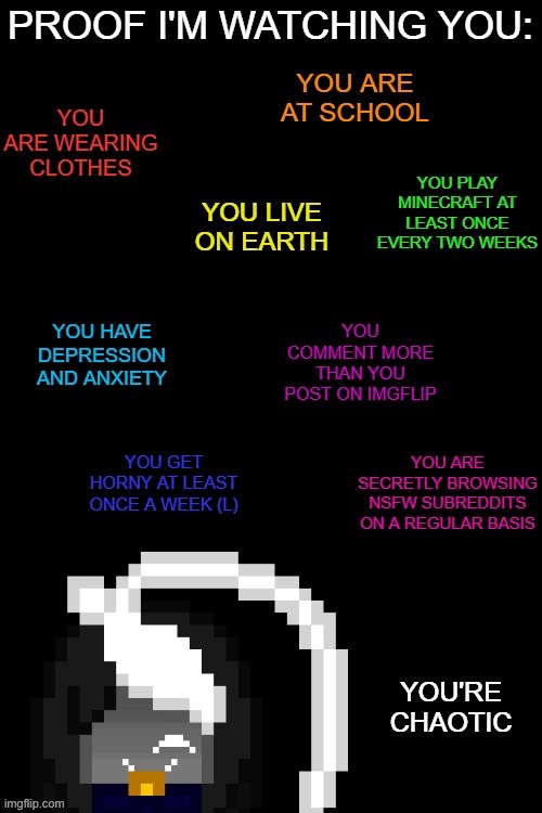 Proof I’m watching you | image tagged in proof i m watching you | made w/ Imgflip meme maker