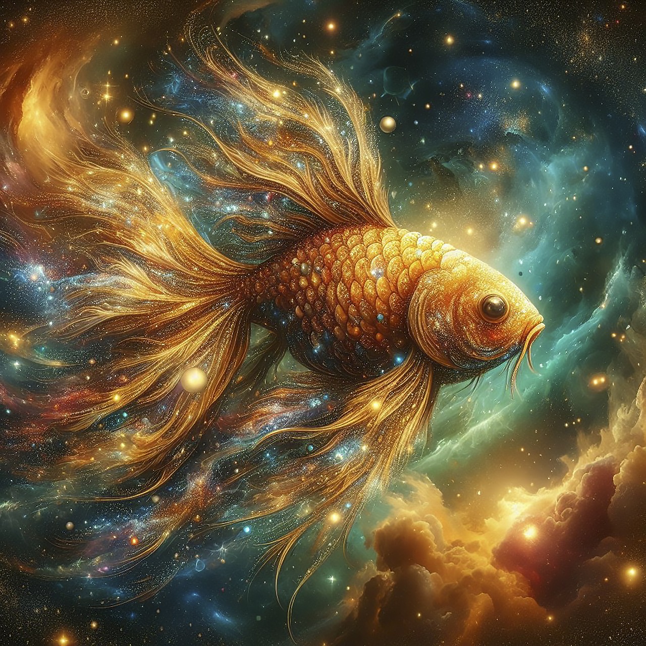 the rare golden fish Blank Meme Template