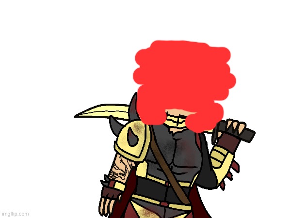 pov your oc sees sanguis without a mask | made w/ Imgflip meme maker