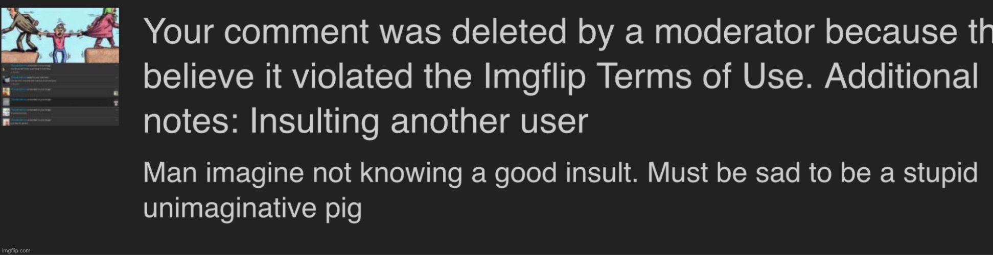 Gjyg is deleting my comments. Too bad I’ve screenshotted and posted them | made w/ Imgflip meme maker