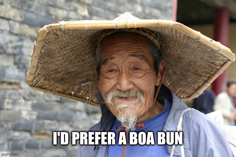 Chinaman | I'D PREFER A BOA BUN | image tagged in chinaman | made w/ Imgflip meme maker