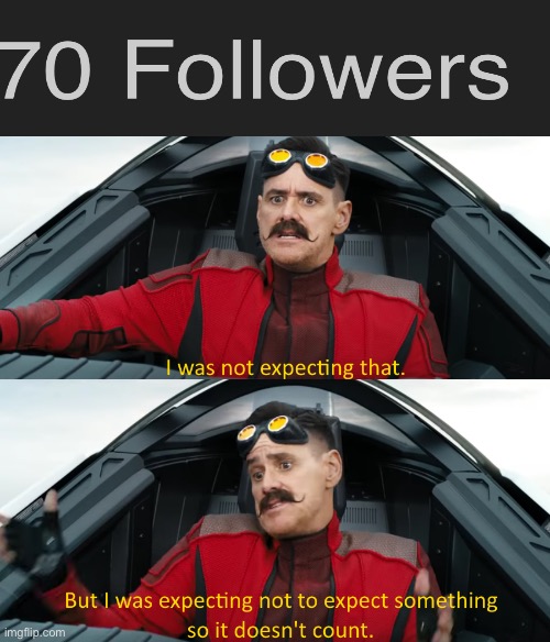 Despite the controversy. I want to thank everyone. Your awesome. | image tagged in eggman i was not expecting that | made w/ Imgflip meme maker