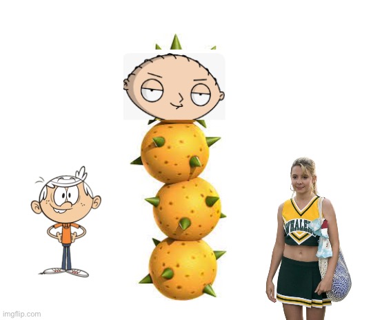 Ignoring Christina Beardsley‘s Warning | image tagged in pokey stewie griffin,deviantart,the loud house,cheerleader,lincoln loud,funny | made w/ Imgflip meme maker