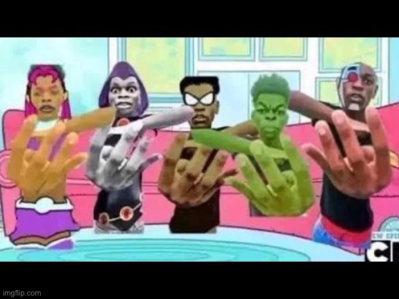 image tagged in teen titans go,beast boy holding up 4 fingers,black boi holding up 4 fingers | made w/ Imgflip meme maker