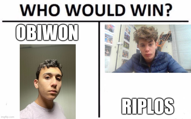 Who Would Win? Meme | OBIWON; RIPLOS | image tagged in memes,who would win | made w/ Imgflip meme maker