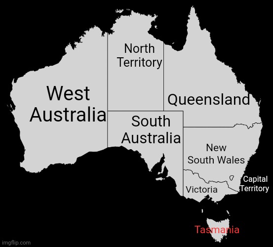 If I remember | North Territory; Queensland; West Australia; South Australia; New South Wales; Victoria; Capital Territory; Tasmania | image tagged in australia wiki,australia | made w/ Imgflip meme maker