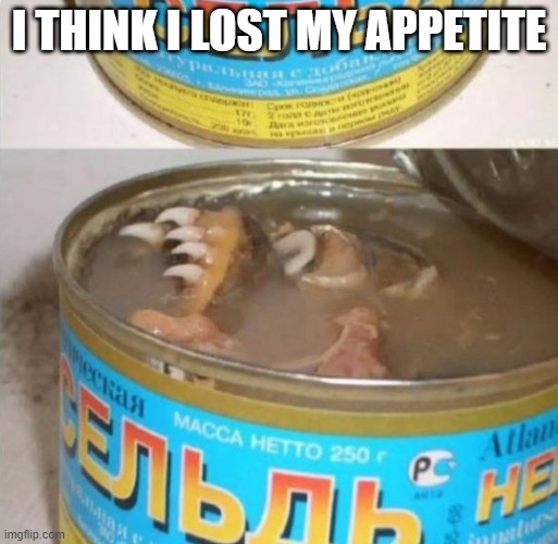 Got Teeth | I THINK I LOST MY APPETITE | image tagged in food | made w/ Imgflip meme maker