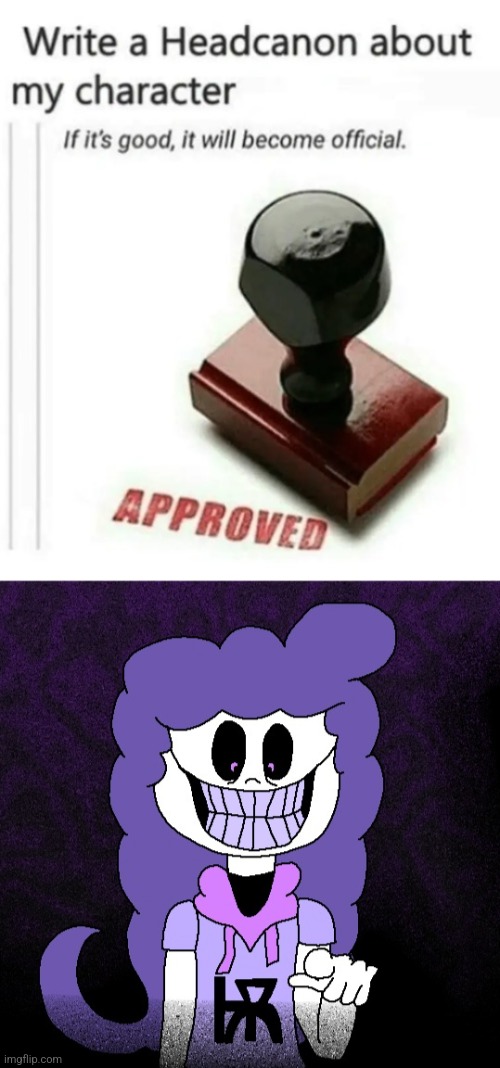 image tagged in write a headcanon about my character | made w/ Imgflip meme maker