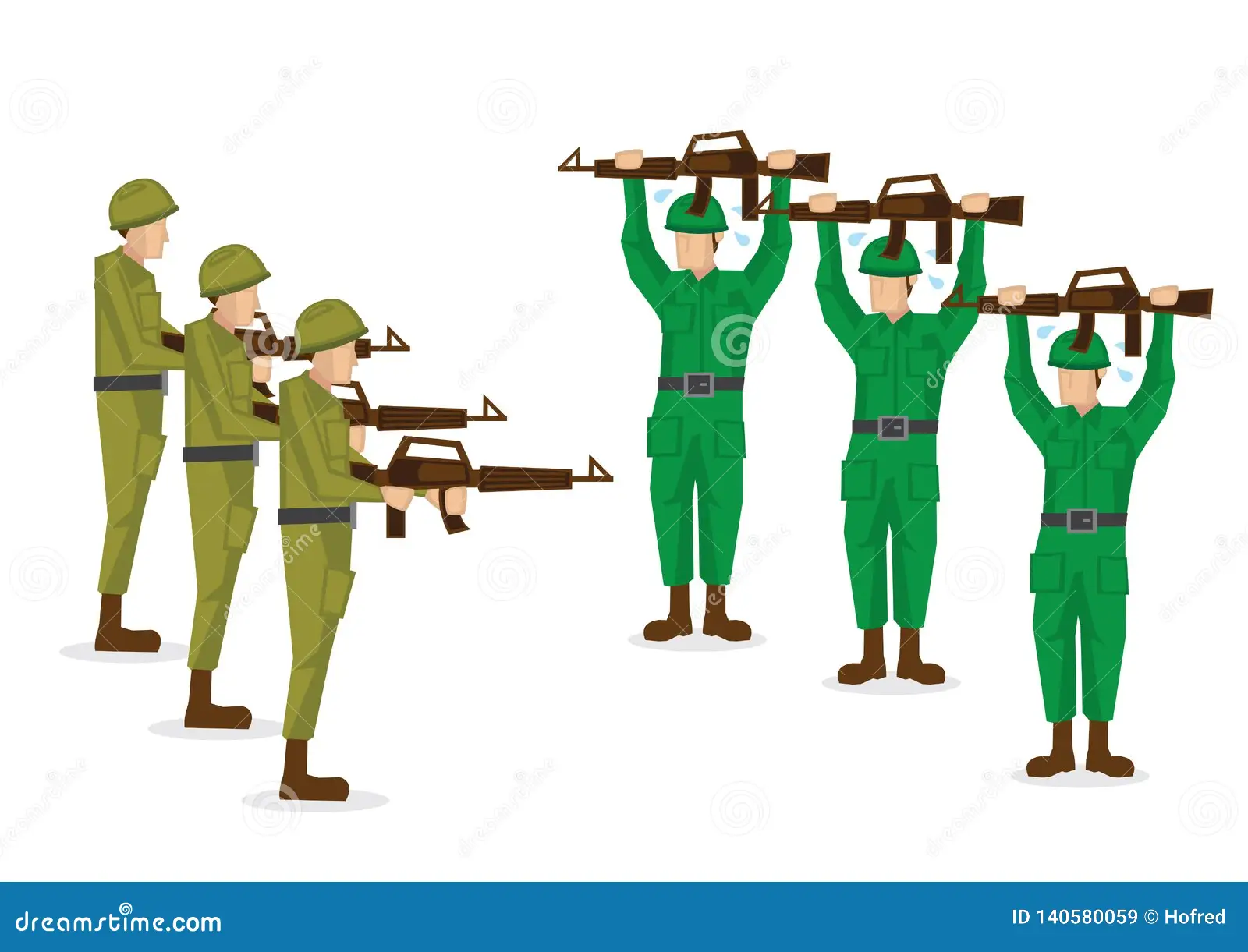 Soldiers Surrendering Blank Meme Template