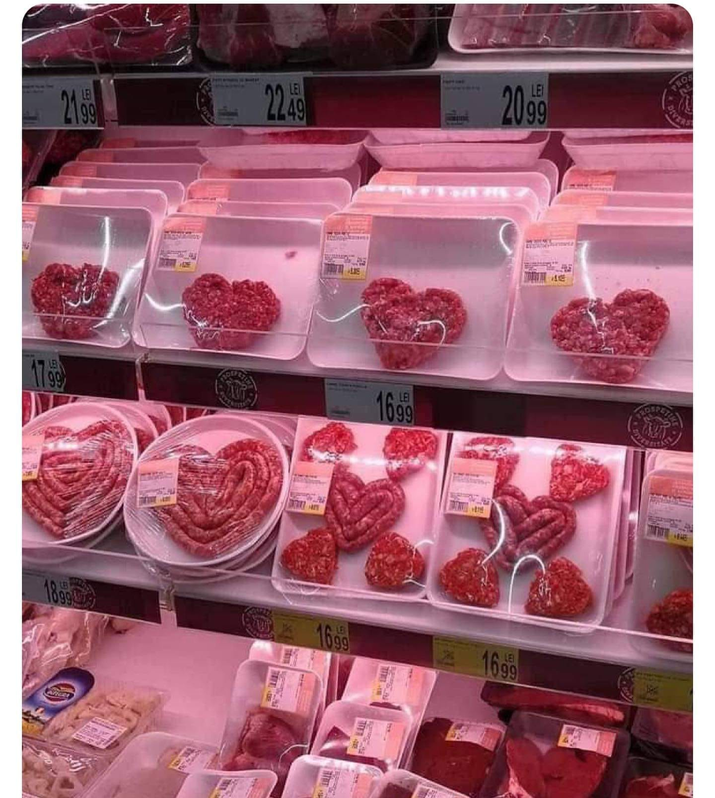 High Quality heart meat valentine Blank Meme Template
