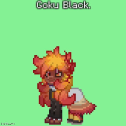 This is the real Goku Black, we've all been doing it wrong the whole time. | image tagged in goku,goku black,rengoku,kny,dbz,demon slayer | made w/ Imgflip meme maker