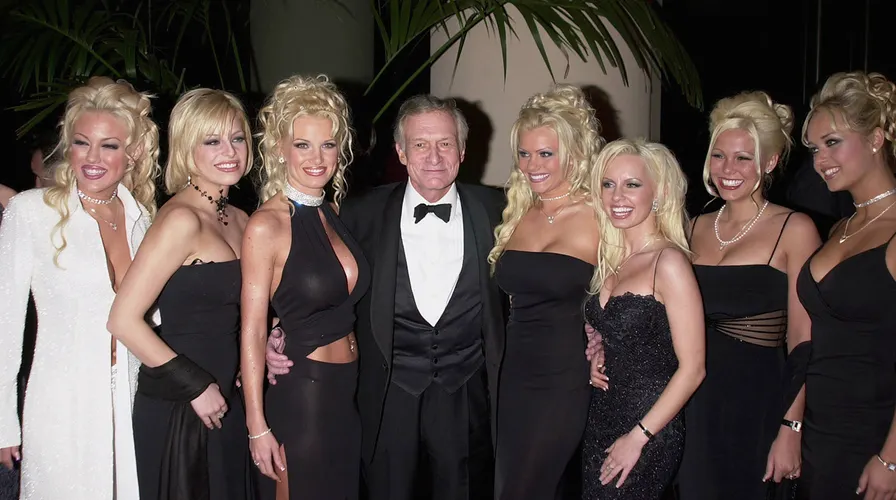 Hugh Hefner and Playmates Blank Meme Template