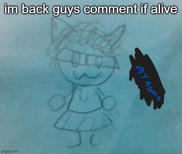 bda neko arc | im back guys comment if alive | image tagged in bda neko arc | made w/ Imgflip meme maker