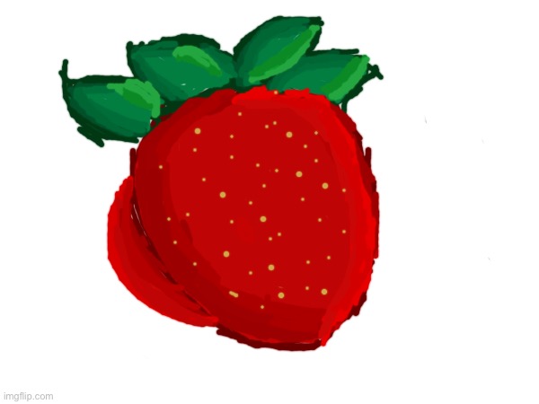 A…uhh..strawberry? with imgflip drawing tool | made w/ Imgflip meme maker
