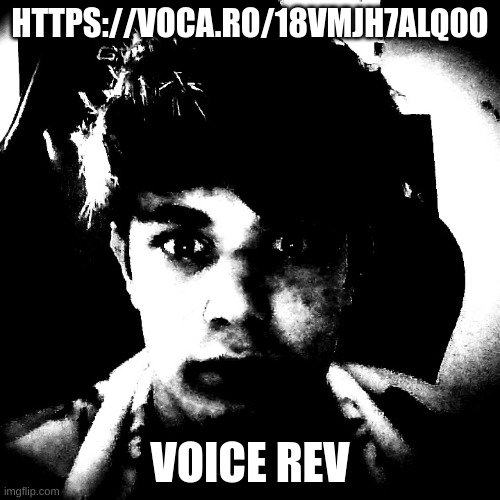 voice | HTTPS://VOCA.RO/18VMJH7ALQ0O; VOICE REV | image tagged in scary riplos | made w/ Imgflip meme maker