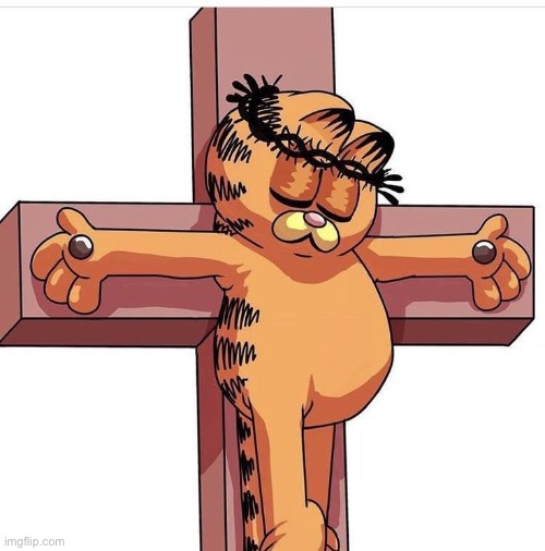 Garfield Christ | made w/ Imgflip meme maker
