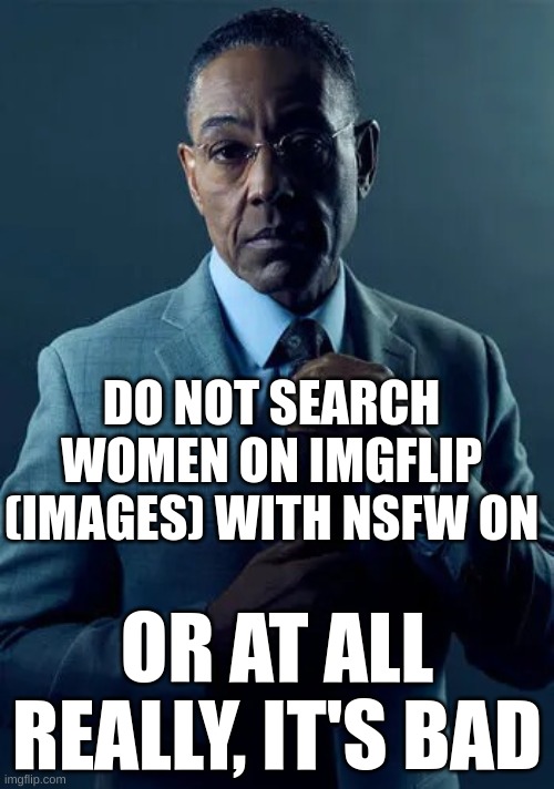 do NOT | DO NOT SEARCH WOMEN ON IMGFLIP (IMAGES) WITH NSFW ON; OR AT ALL REALLY, IT'S BAD | image tagged in we are not the same | made w/ Imgflip meme maker