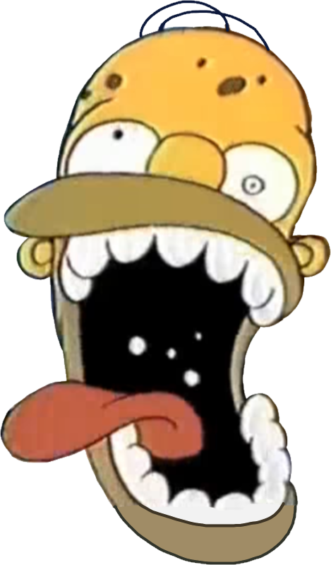 High Quality Homer Simpson Goofy Ahh Face Blank Meme Template