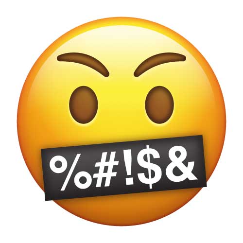 High Quality Swearing Emoji Blank Meme Template