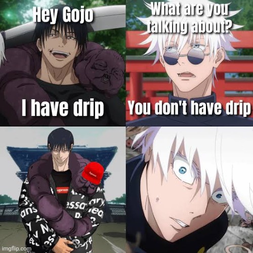 Drip toji is here | image tagged in front page plz,lol,no way,jjk,memes,anime | made w/ Imgflip meme maker