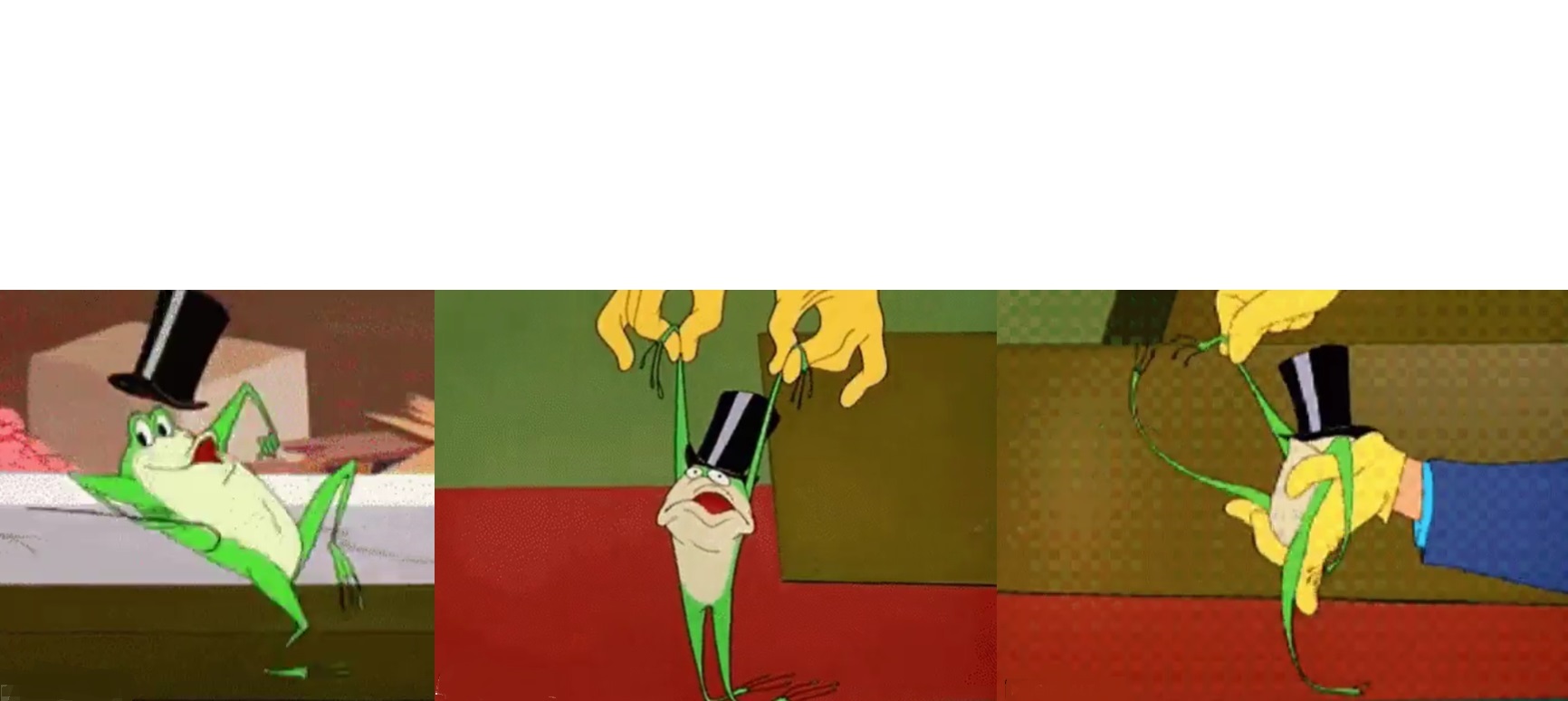 WB Frog Meme Blank Meme Template