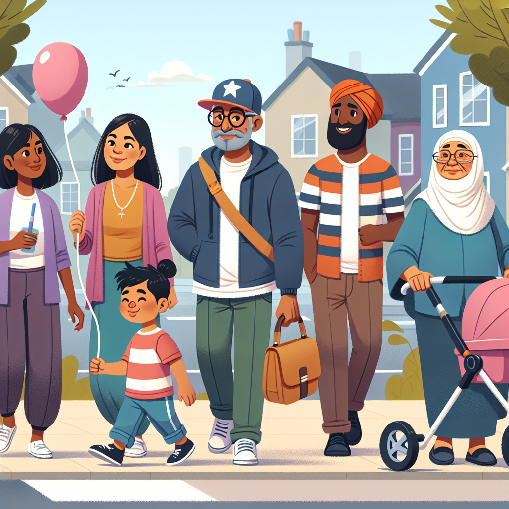 random people on a sidewalk Blank Meme Template