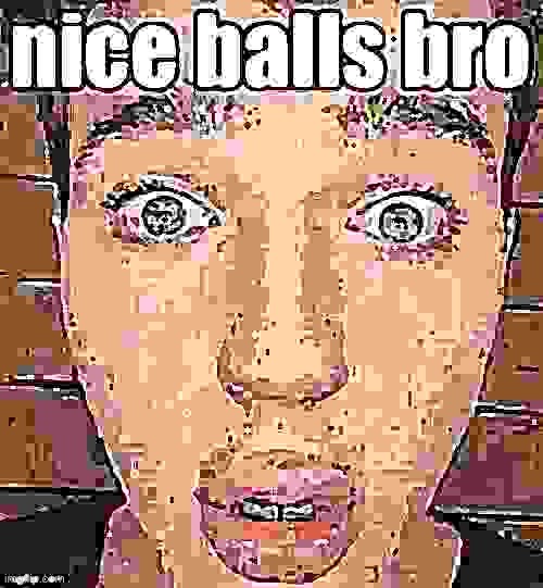 nice balls bro | image tagged in nice balls bro | made w/ Imgflip meme maker