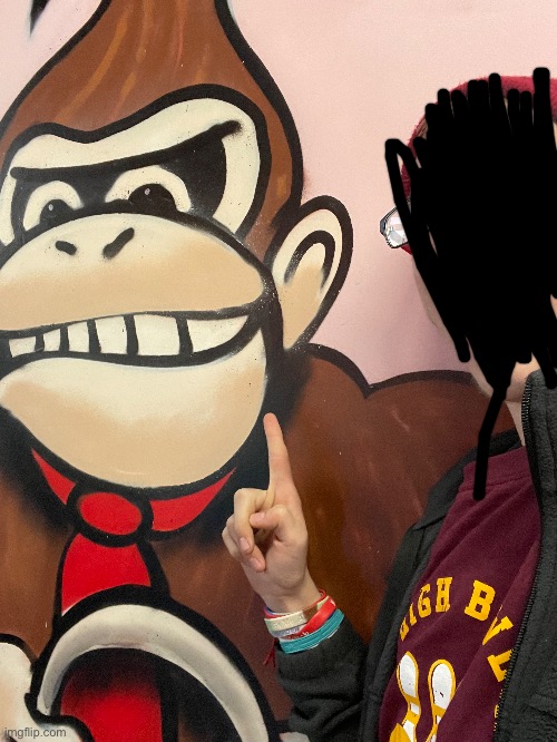 I met donkey kong | made w/ Imgflip meme maker