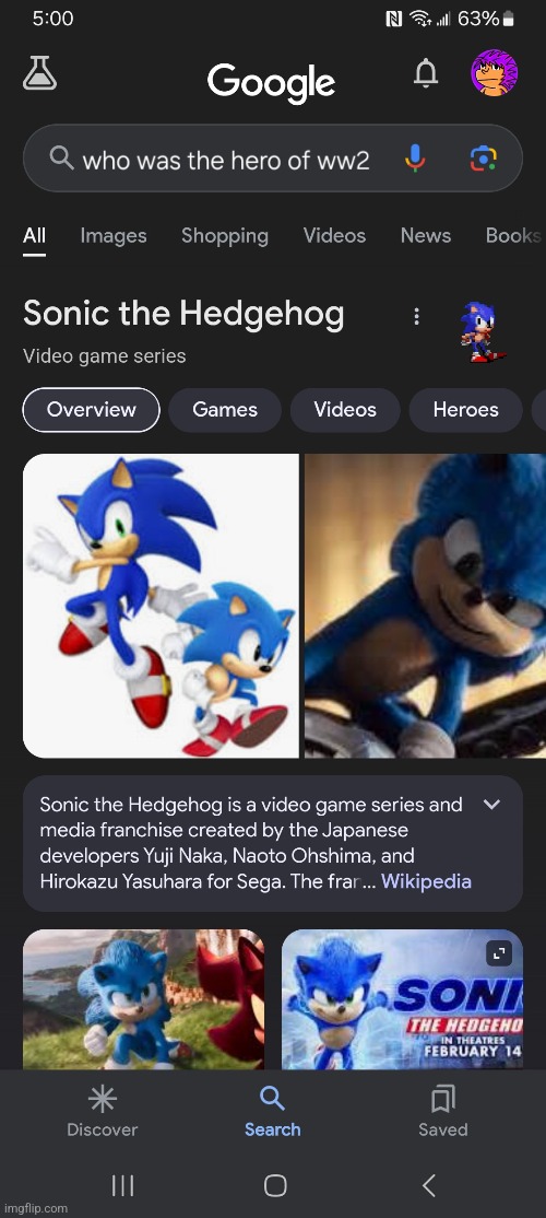 :O | image tagged in sonic,ww2,gaming | made w/ Imgflip meme maker