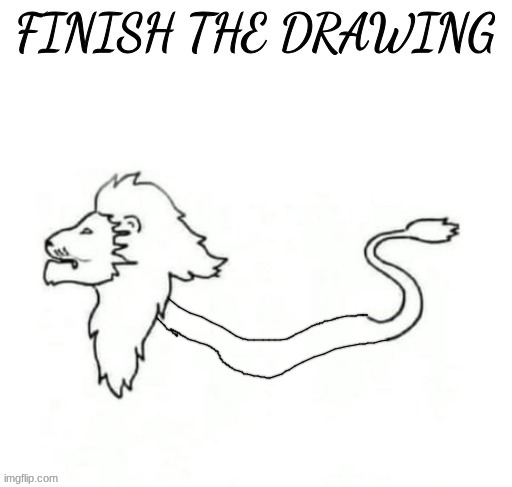 finish the drawing | image tagged in finish the drawing | made w/ Imgflip meme maker