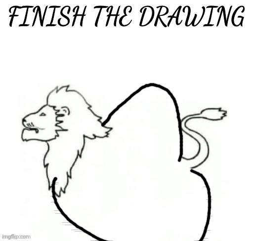 finish the drawing | image tagged in finish the drawing | made w/ Imgflip meme maker