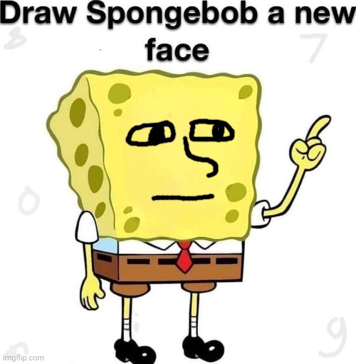 bland | image tagged in draw spongebob a new face | made w/ Imgflip meme maker