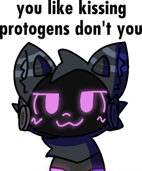 you like kissing protogens dont you Blank Meme Template