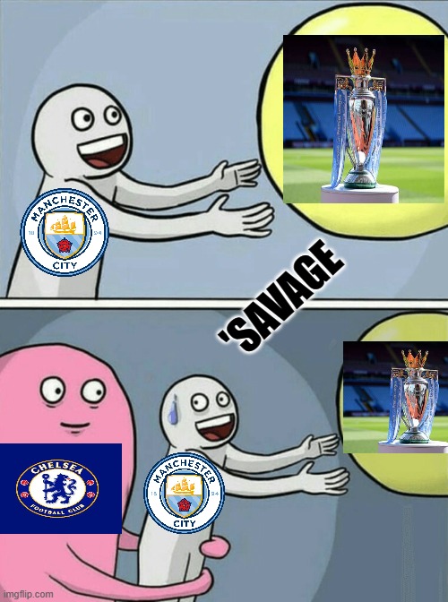 Title race | 'SAVAGE | image tagged in memes,running away balloon | made w/ Imgflip meme maker