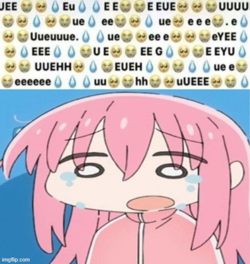bocchi cry | image tagged in bocchi cry | made w/ Imgflip meme maker