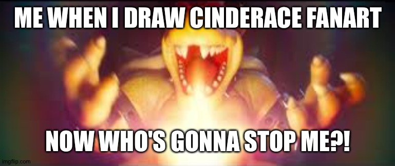 I love drawing Cinderace Fanart and nothing can stop me! | ME WHEN I DRAW CINDERACE FANART; NOW WHO'S GONNA STOP ME?! | image tagged in now who's gonna stop me,pokemon | made w/ Imgflip meme maker