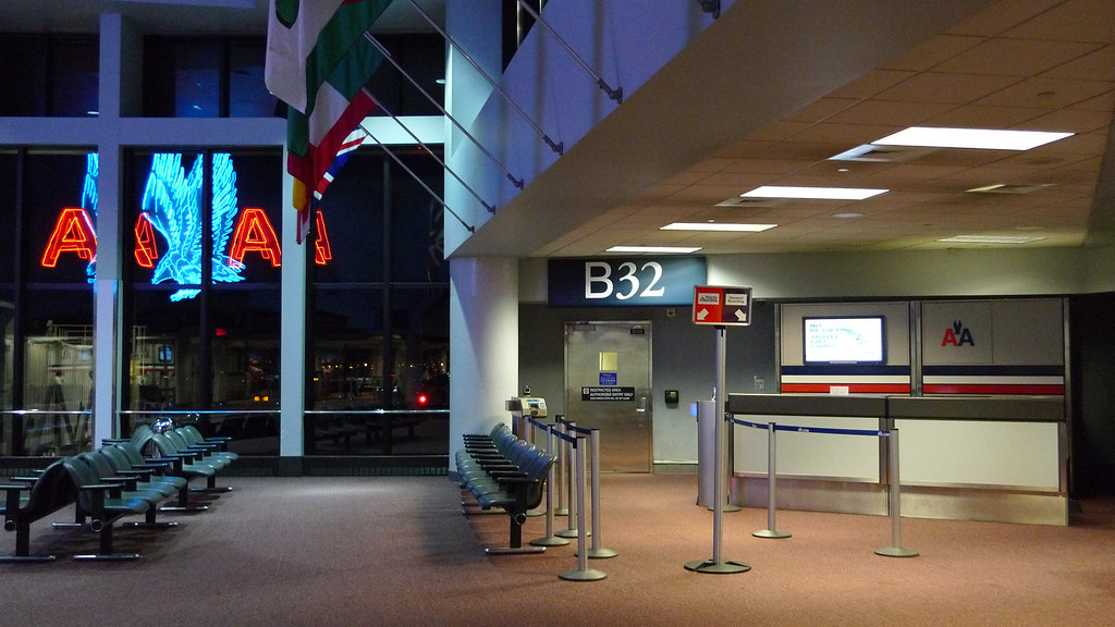 Boston Logan International Airport Gate B32 Blank Meme Template