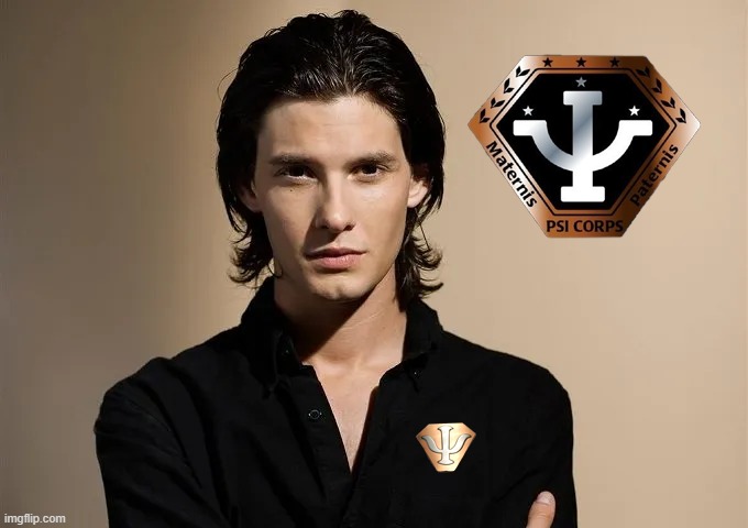 Ben Barnes as a PSI Cop | image tagged in photoshop,babylon 5 | made w/ Imgflip meme maker
