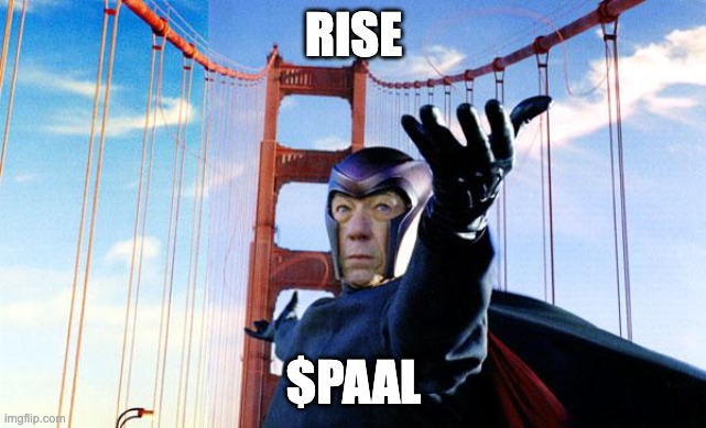 Magneto lifts $PAAL | RISE; $PAAL | image tagged in magneto lift,cryptocurrency | made w/ Imgflip meme maker