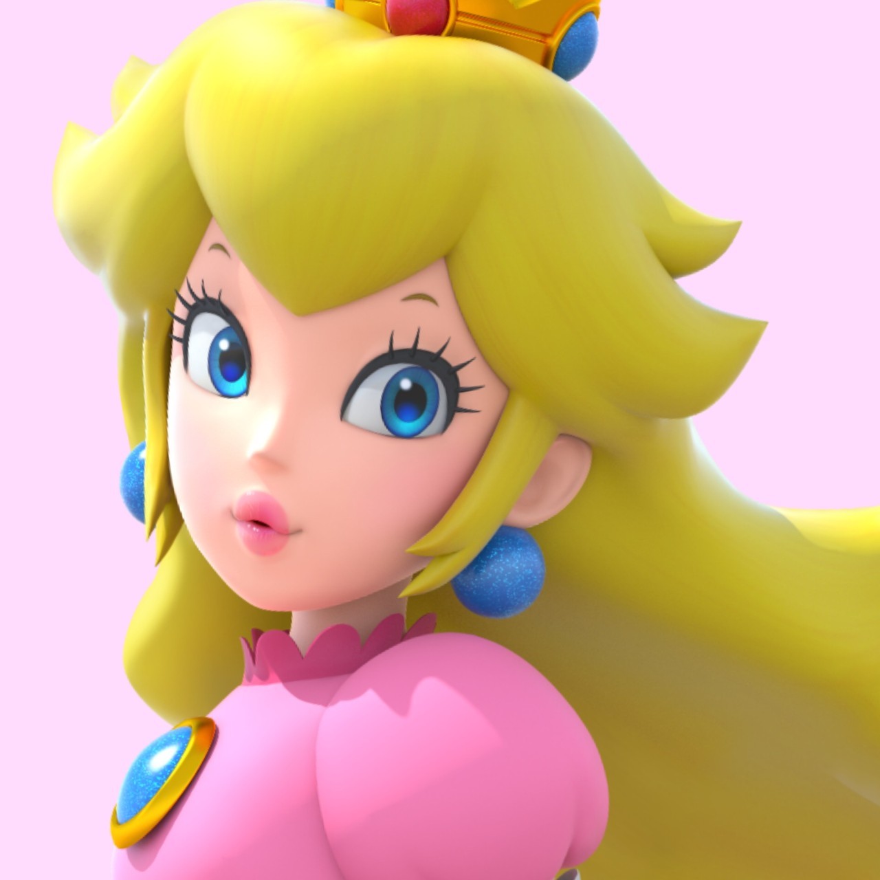 princess peach beautiful Blank Meme Template