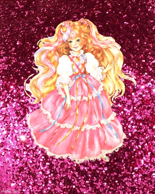 Title Below | image tagged in pink glitter background,pink,princess,girl,deviantart,beautiful girl | made w/ Imgflip meme maker