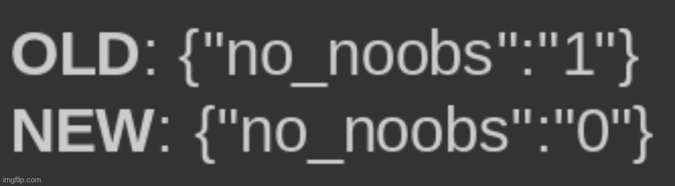 two things: 1) uh oh 2) the code thingy is called no_noobs lmao | made w/ Imgflip meme maker