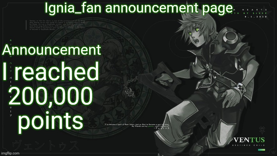 Ignia_fan announcement page 2024 | I reached 200,000 points | image tagged in ignia_fan announcement page 2024 | made w/ Imgflip meme maker