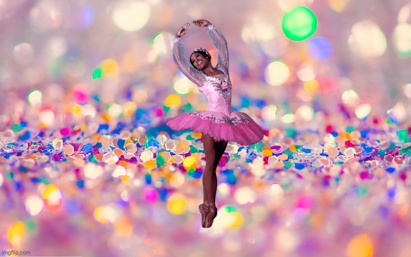 Glittering Ballerina | image tagged in glitter background,ballet,ballerina,girl,pretty girl,beautiful girl | made w/ Imgflip meme maker