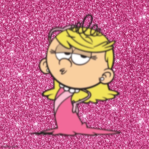 Pink Sparkle Lola Loud | image tagged in pink sparkle background,the loud house,princess,deviantart,nickelodeon,girl | made w/ Imgflip meme maker