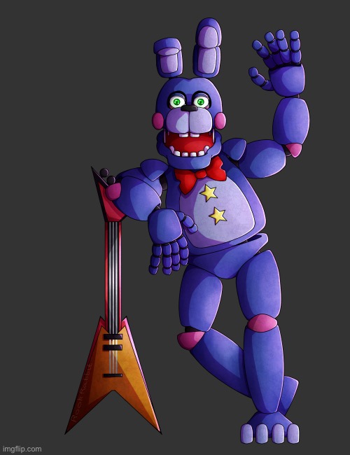 If Toni's posting Withered Bonnie, imma post Rockstar Bonnie | made w/ Imgflip meme maker